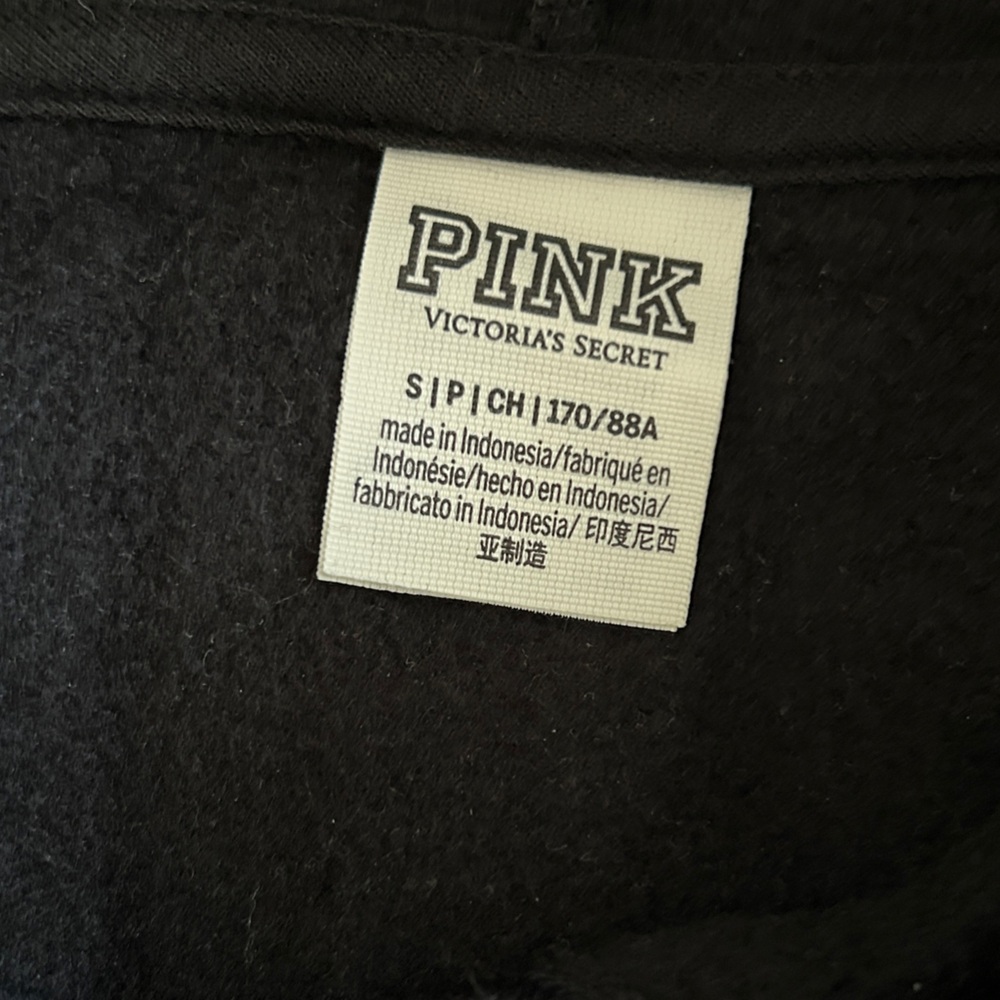 Pink by Victoria Secret Black Sweatshirt Dress, Size S - Picture 3 of 10